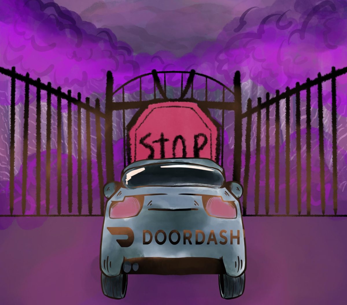 No Doordash, Grubhub, Ubereats, or any food delivery service

Art by Addison Lombardi