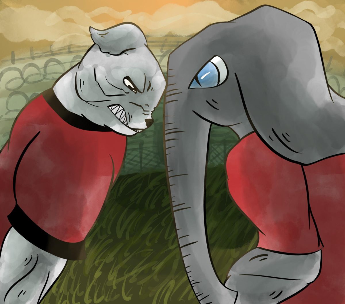 There are some big match-ups in college football, especially a duel between second-ranked Georgia and fourth-ranked Alabama. 
Art by Addison Lombardi