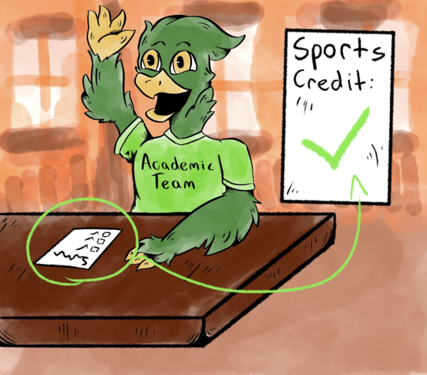 Freddy Falcon is smart too: Why you should get sports credit for academic competitions