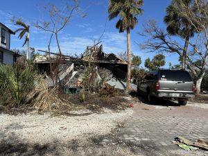 This house was completely destroyed by Hurricane Milton. 