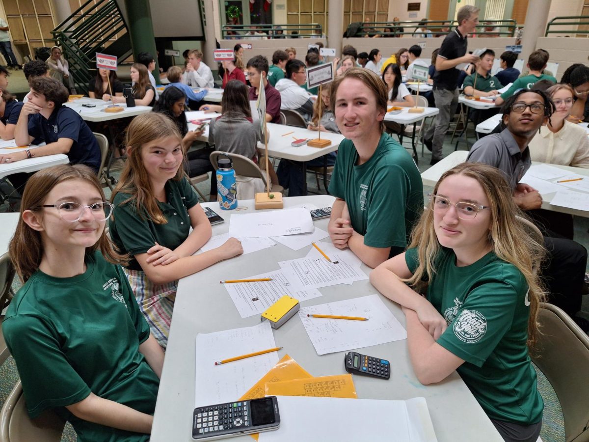 The Academic all-stars of the Gold Team  gearing up before the Commissioners' Academic Challenge. 